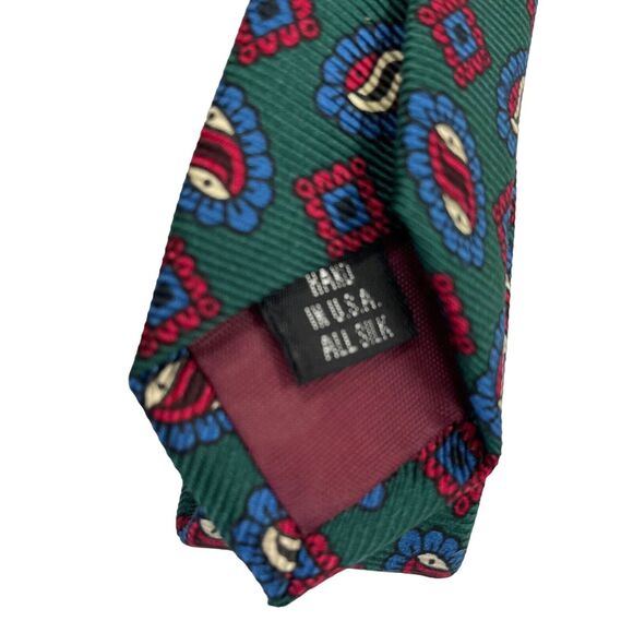 Mens Vintage Jos A Banks Premier Collection Silk Tie - Picture 4 of 7